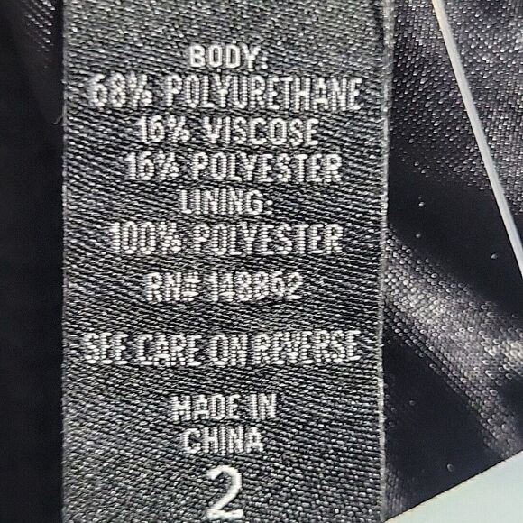 Torrid Zip Front Faux Leather Corset Top Womens Plus Size 2 Black Strapless NWT - Picture 5 of 5